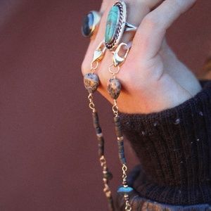 "Urban Jungle" ocean jasper/ labradorite sunglasses eye glasses chain